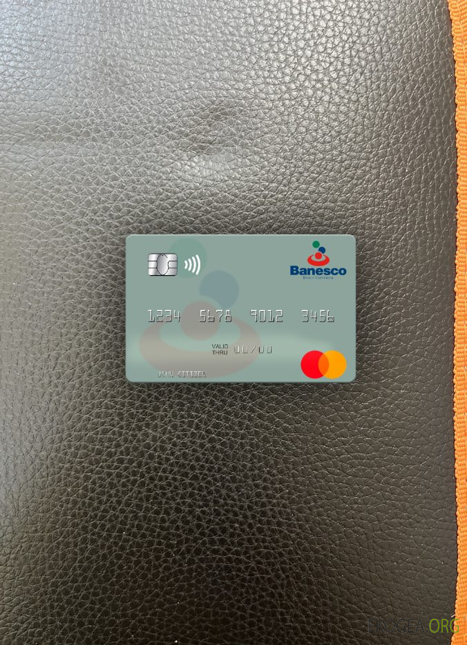 Venezuela Banesco Banco Universal mastercard photolook recto